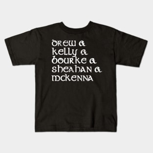 Dubliners Line Up Kids T-Shirt